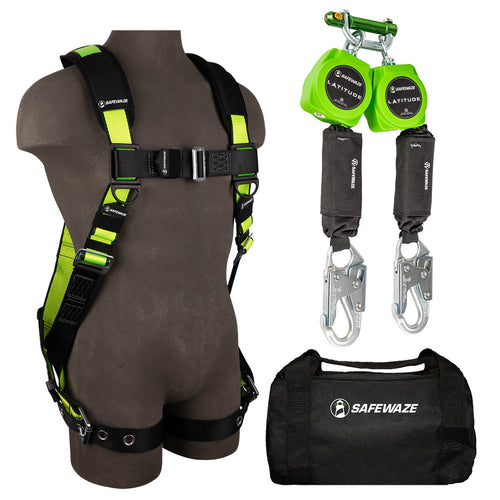 Safewaze 019-3040 - PRO Bag Combo: FS185-S/M Harness, 019-5052 SRL, FS8125 Bag