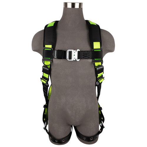 Safewaze FS185-QC - PRO Full Body Harness: 1D, QC Chest, TB Legs