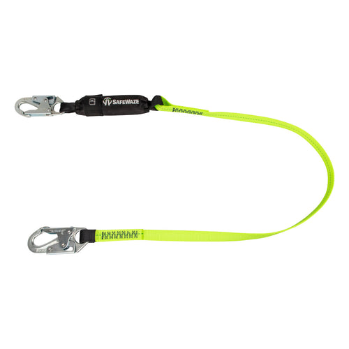 Safewaze FS560 PRO 6' Energy Absorbing Lanyard: Snap Hook