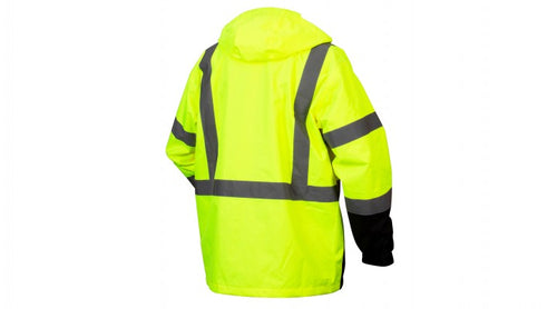 Pyramex RP3110 Hi Vis Yellow Black Bottom Parka - Type R - Class 3