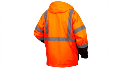 Pyramex RP3120 Hi Vis Orange Black Bottom Parka - Type R - Class 3