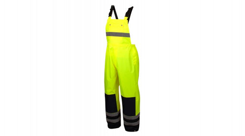 Pyramex RRWB3110 Hi Vis Yellow Rain Bib Overalls - Type R - Class E